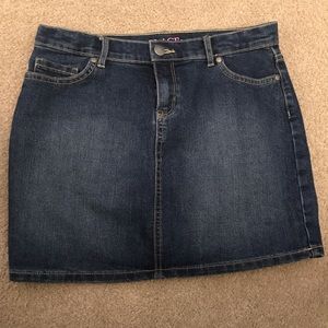 Big girls jeans skirt size 14